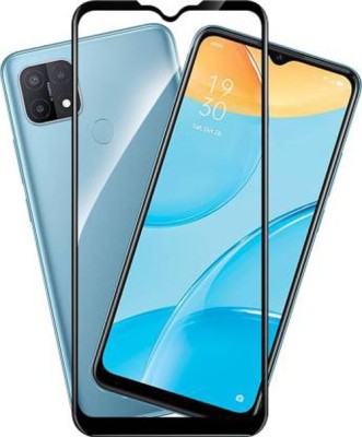 SM Styles Edge To Edge Tempered Glass for Oppo A15(Pack of 1)