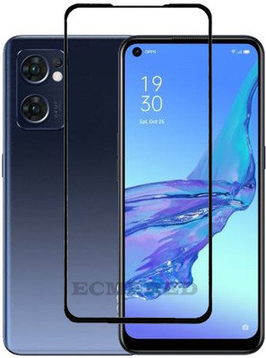 ECMERED Edge To Edge Tempered Glass for Oppo Reno7 5G(Pack of 1)