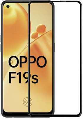 SM Styles Edge To Edge Tempered Glass for Oppo F19s(Pack of 1)