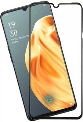 SM Styles Edge To Edge Tempered Glass for Oppo F15(Pack of 1)