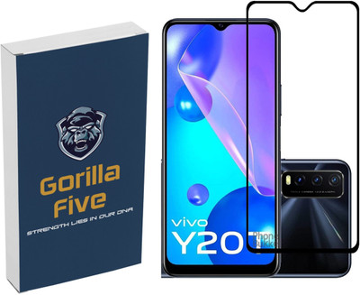 GORILLA FIVE Edge To Edge Tempered Glass for Vivo Y20T(Pack of 1)