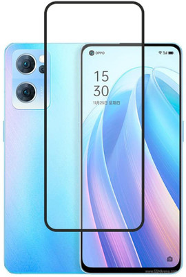 ISAAK Edge To Edge Tempered Glass for OPPO Reno7 5G Edge to Edge, Full Glue, 11D Tempered Glass(Pack of 1)