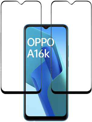 KARTRAY Edge To Edge Tempered Glass for Oppo A16k, Oppo A16, Oppo A15s, Oppo A15, Oppo A31(Pack of 2)