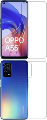 RUNEECH Front and Back Screen Guard for OPPO A55 4G, OPPO A55(Pack of 2)
