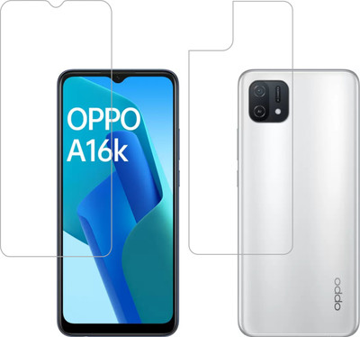 Vatsin Front and Back Screen Guard for Oppo A16K(Pack of 2)