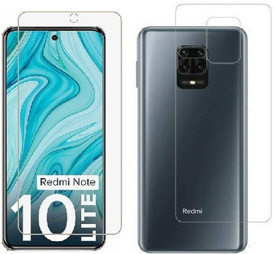 Gtel Front and Back Tempered Glass for Redmi Note 10 Lite(Pack of 1)