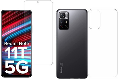 Gtel Front and Back Tempered Glass for Redmi Note 11T(Pack of 1)
