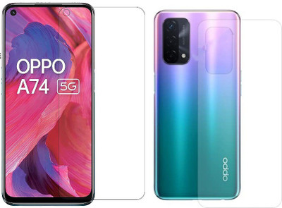 Gtel Front and Back Tempered Glass for Oppo A74(Pack of 1)