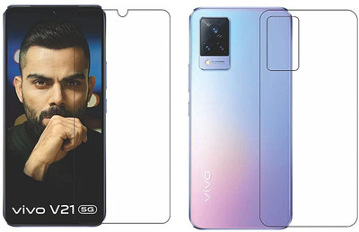 Gtel Front and Back Tempered Glass for Vivo V21(Pack of 1)