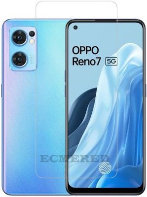 ECMERED Tempered Glass Guard for Oppo Reno7 5G(Pack of 1)