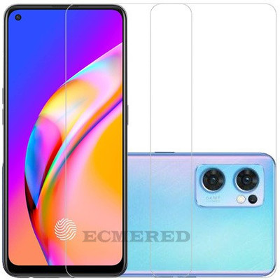 ECMERED Tempered Glass Guard for Oppo Reno7 5G(Pack of 2)