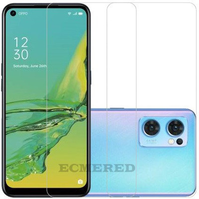 ECMERED Tempered Glass Guard for Oppo Reno7 5G(Pack of 2)