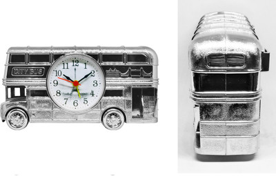 PaxMore Analog Silver Clock