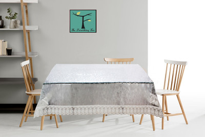 The Furnishing Tree Self Design 2 Seater Table Cover(Diamond, PVC)