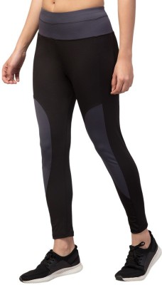 Bluecon Color Block Women Black Tights