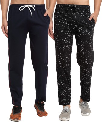 VIMAL JONNEY Printed Men Dark Blue, Black Track Pants