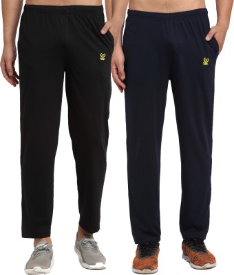 VIMAL JONNEY Solid Men Black, Blue Track Pants