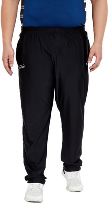bigbanana Solid Men Black Track Pants