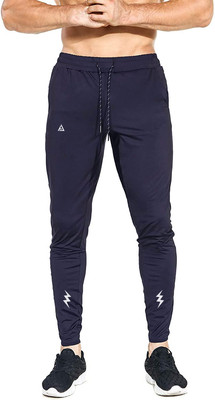 AVOLT Self Design Men Dark Blue Track Pants