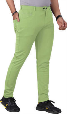 FUBAR Slim Fit Men Light Green Trousers