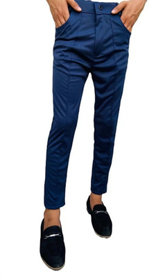 TopQore Relaxed Men Blue Trousers