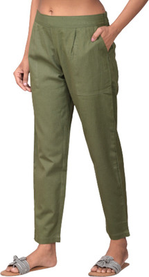 Alexa Eva Regular Fit Women Green Trousers