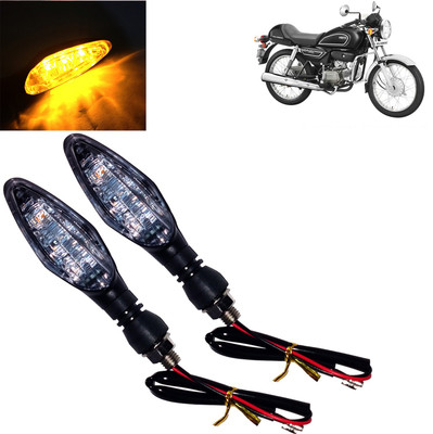 DvineAutoFashionZ Front, Rear, Side LED Indicator Light for Hero Splendor pro classic(Amber)