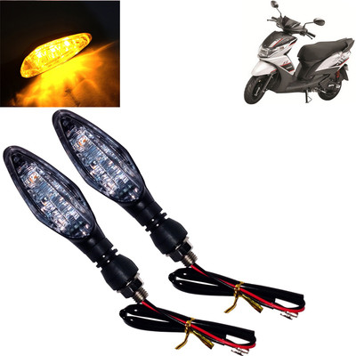 DvineAutoFashionZ Front, Rear, Side LED Indicator Light for Yamaha Ray Z(Amber)