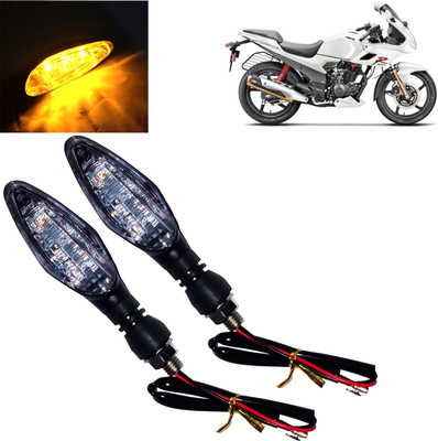 DvineAutoFashionZ Front, Rear, Side LED Indicator Light for Hero Karizma(Amber)