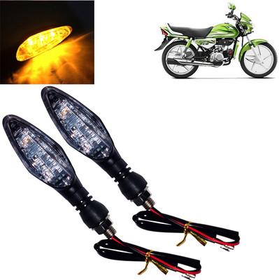 DvineAutoFashionZ Front, Rear, Side LED Indicator Light for Hero HF(Amber)