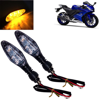 DvineAutoFashionZ Front, Rear, Side LED Indicator Light for Yamaha R15(Amber)