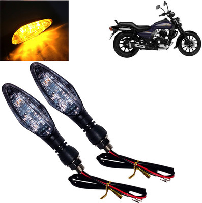 DvineAutoFashionZ Front, Rear, Side LED Indicator Light for Bajaj Universal For Bike(Amber)