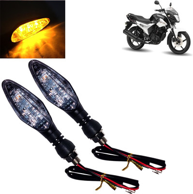 DvineAutoFashionZ Front, Rear, Side LED Indicator Light for Hero HF Dawn(Amber)