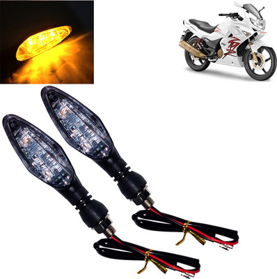 DvineAutoFashionZ Front, Rear, Side LED Indicator Light for Hero Karizma ZMR(Amber)