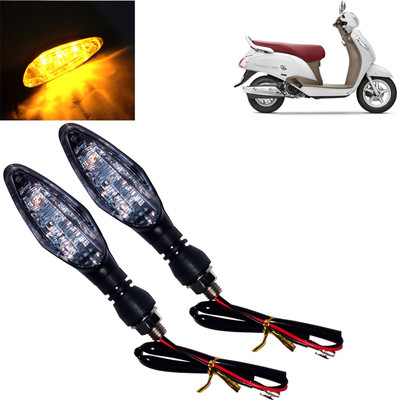 DvineAutoFashionZ Front, Rear, Side LED Indicator Light for Suzuki Access SE(Amber)