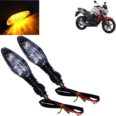 DvineAutoFashionZ Front, Rear, Side LED Indicator Light for Yamaha FZ-S(Amber)