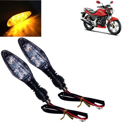 DvineAutoFashionZ Front, Rear, Side LED Indicator Light for Hero Universal For Bike(Amber)