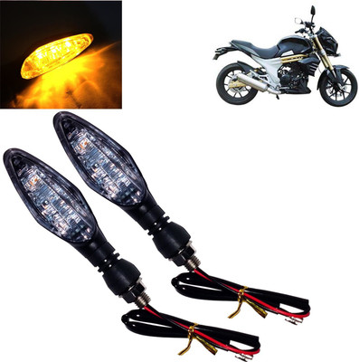 DvineAutoFashionZ Front, Rear, Side LED Indicator Light for Mahindra Mojo(Amber)