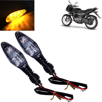 DvineAutoFashionZ Front, Rear, Side LED Indicator Light for Bajaj Pulsar 150 DTS-i(Amber)