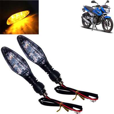 DvineAutoFashionZ Front, Rear, Side LED Indicator Light for Bajaj XCD 125cc(Amber)