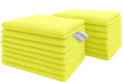 SOFTSPUN Microfiber Vehicle Washing  Cloth(Pack Of 15, 340 GSM)