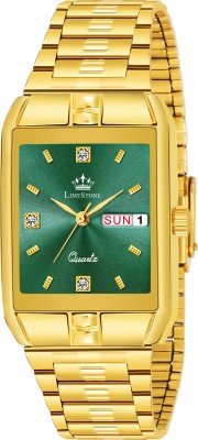 LIMESTONE Day & Date Functioning Original Gold Plated HMTS Quartz Analog Watch  - For Men