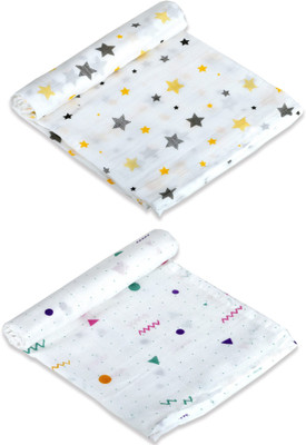 LazyToddler 3D Printed Crib Swaddling Baby Blanket for  Mild Winter(Cotton, White3)