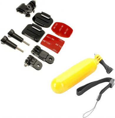 quikprof Helmet Flat Placement Camera Mount(Black, Yellow)