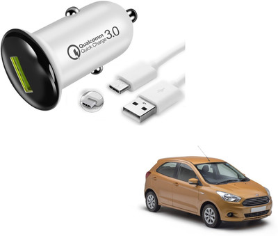 KOZDIKO 25.5 W Turbo Car Charger(White, With USB Cable)