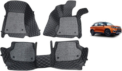 AYW Leatherite 7D Mat For  Maruti Suzuki Vitara Brezza(Black)
