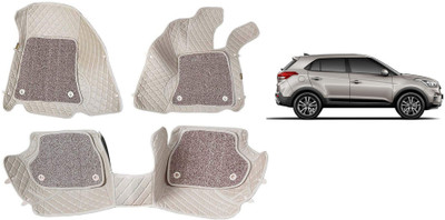 AYW Leatherite 7D Mat For  Hyundai Creta(Beige)