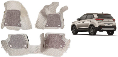 AYW Leatherite 7D Mat For  Hyundai Creta(Beige)