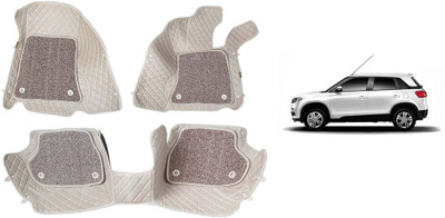 AYW Leatherite 7D Mat For  Maruti Suzuki Vitara Brezza(Beige)