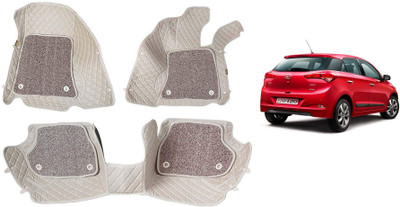 AYW Leatherite 7D Mat For  Hyundai Elite i20(Beige)